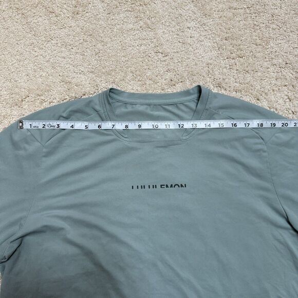 NWOT Lululemon Metal Vent Tech Athletic Short Sleeve Green Teal Shirt Men’s L - Picture 9 of 10